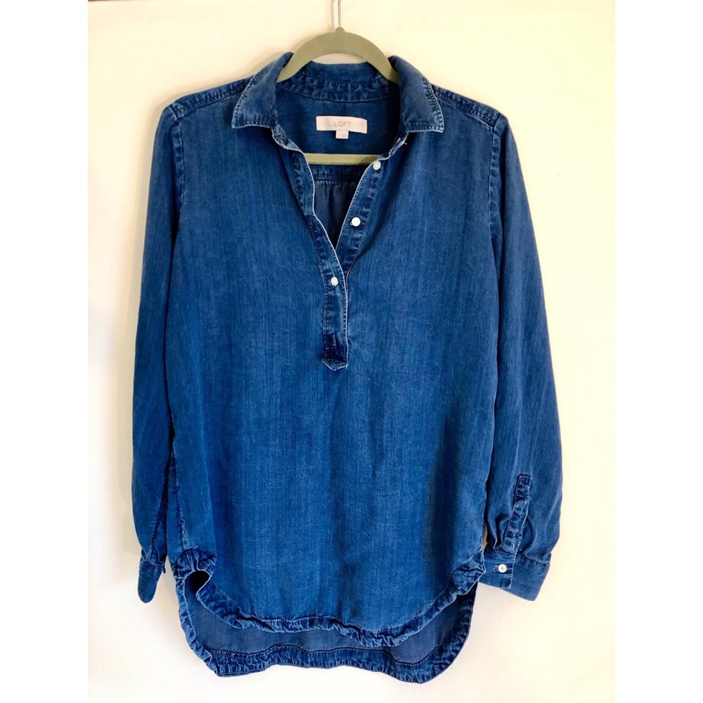 Denim long sleeve shirt